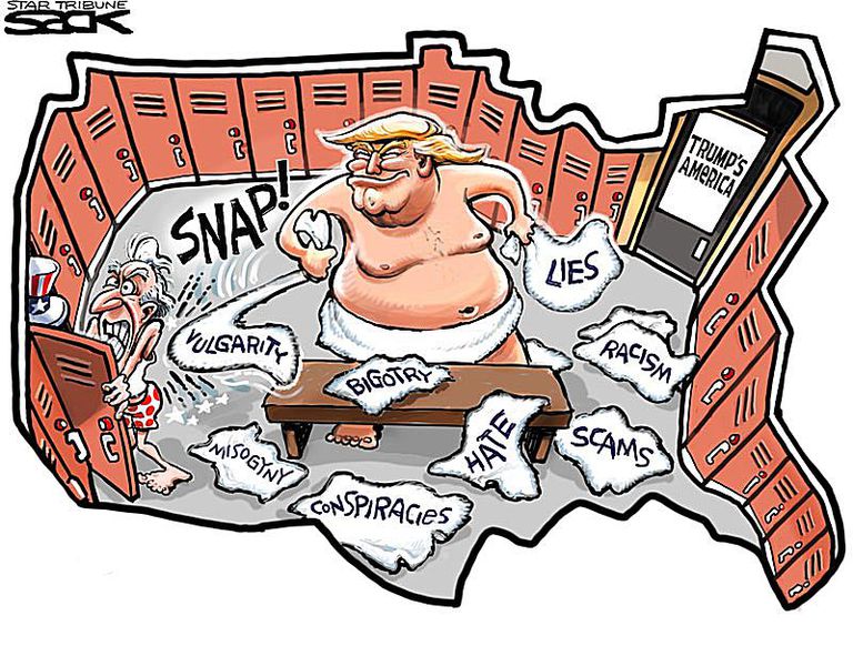 TRUMP ES LO MÁS PARECIDO AL GRINGO COMÚN. POR ESO, SÍ CREEMOS QUE ESO QUE SE LLAMA “PUEBLO DE ESTADOS UNIDOS” ES TAMBIÉN OTRA MIERDA…