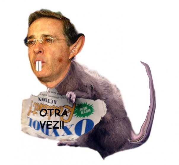 Miér…coles! Lanzan ratas a la bancada de Uribe desde las barras del Congreso colombiano...