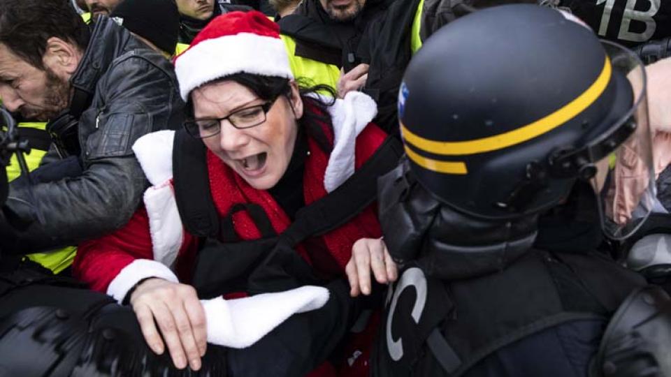 Los chalecos amarillos de nuevo en las calles...