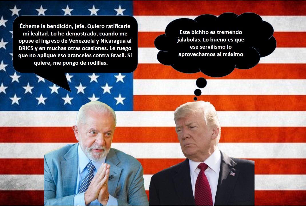 Lula recalca que está dispuesto jalarle bolas a Trump para que le rebaje los aranceles...