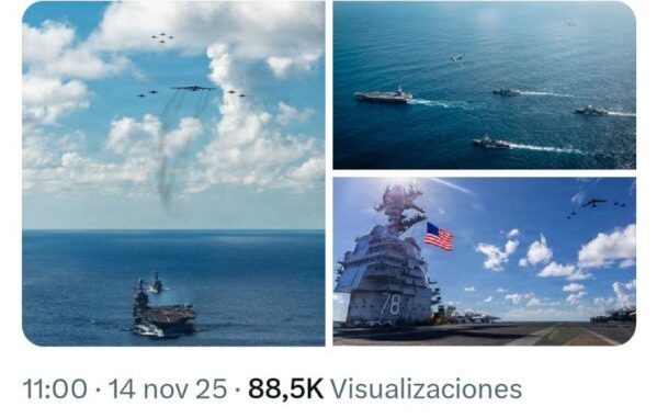 ¿Qué buscan realmente los gringos desplegando el portaaviones Gerald R. Ford en el Caribe?... ¿Busca drogas?...