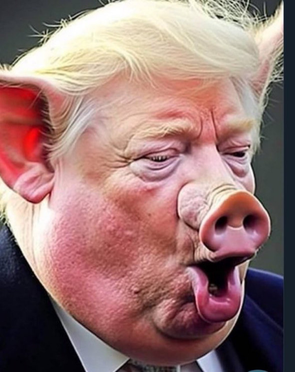 Ya The Orange Pig (Trump) salió a meter su cuchara a favor del candidato derechista en Honduras…
