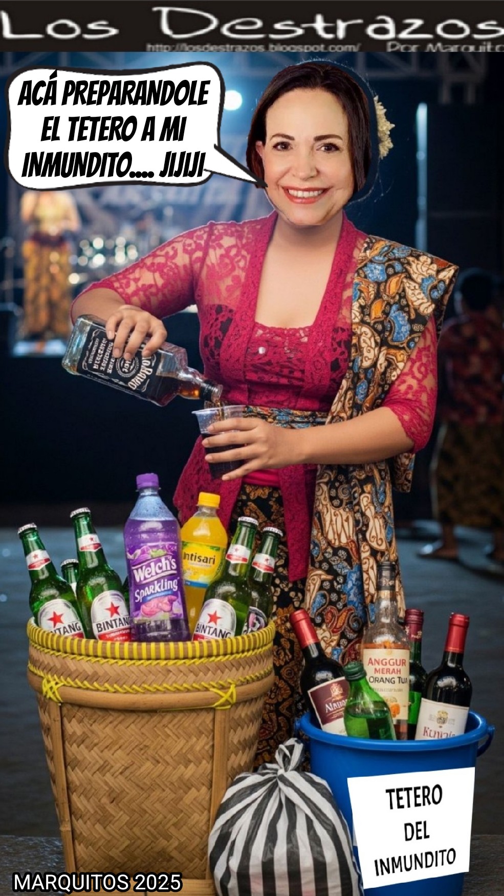 Los Destrazos por Marquitos: La SAYONA MARICORI le prepara el Tetero al Inmundito