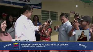 Vea al Presidente Nicolás Maduro en la Comuna General Rafael Urdaneta en Cagua, estado Aragua